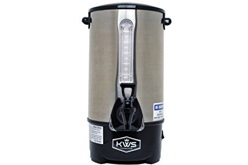 KWS WB-8 9L/ 38Cups Commercial Heat Insulated Water Boiler and Warmer Stainless Steel