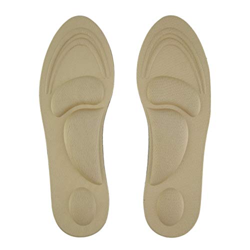 CamKpell Femmes Pieds Soins Massage Haute Talons Éponge 3D Chaussures Semelles Coussins Tapis BRICOLAGE Coupe Sport Arch Support Orthotique Cover