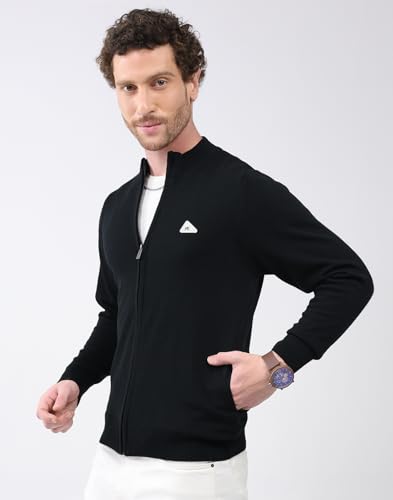 Image of Monte Carlo Men Regular Fit Full Sleeve Solid T Neck Winter Pullover (Pack of 1)