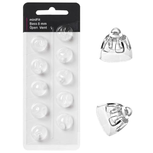 Cúpulas de Audífonos, 8 mm Hearing Aid Domes for Oticon Replacements,Oticon Minifit Open Vent Bass Domes,Universal Domes for Oticon Hearing Aid Supplies