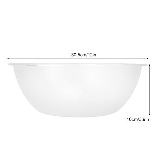 Ciotole da portata in plastica trasparente per feste, ciotole in plastica, insalatiera o snack in plastica rotonda grande, ciotole da festa per servire cibo, ciotola da punch per - immagine 5