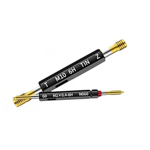1PCS 6H Tin-Coating Thread Gauge M1 M 2M3 M4 M5 M6 Measuring Tool M7 M8 M9 M10 M12(M1.6X0.35) miniatura 5