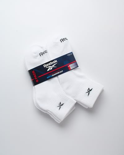 Reebok Boys' Quarter Socks - 6 Pack Stretch Performance Quarter Cut Arch Support Socks - Cushioned Athletic Socks for Boys2