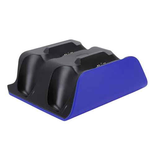 Ejoyous Base de Carga para Mandos Doble, Estación de Carga del Controlador de Uso Conveniente, Indicador LED de Múltiples Protectores para de Consola de Juegos (Azul Negro)