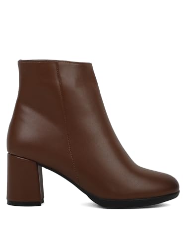 Image of ELLE Women's Stylish Ankle Boots with Block Heel