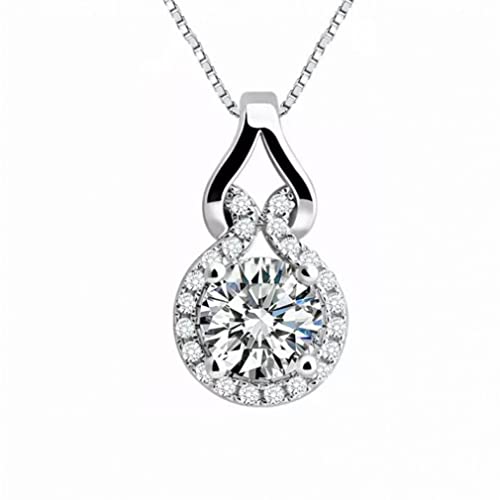 Collier en diamant de laboratoire 2ct et argent 925 haut de gamme