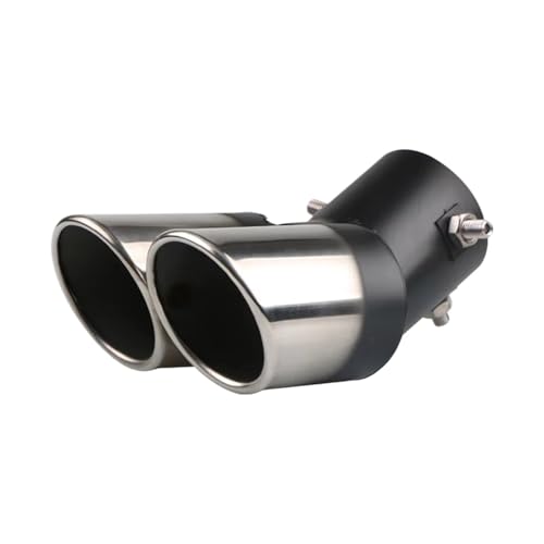 Ksjosji Universal Exhaust Tip – Chrome Trim Double Pipe