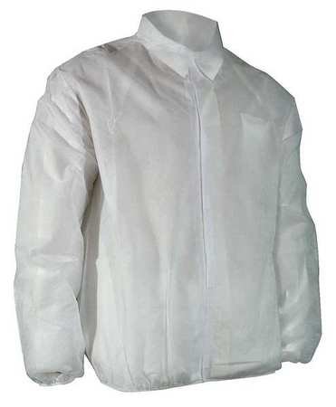 Disposable Lab Jacket, White, 5XL, PK50