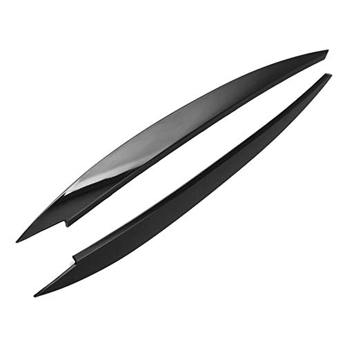 F FINEC Headlights Eyebrows Eyelids Trim Headlight Eye Lid Covers Car Styling Car Headlights Eyebrow Trim Stickers Cover for Golf 7 MK7 GTI R Rline 2013 2014 2015 2016 2018 (Black)