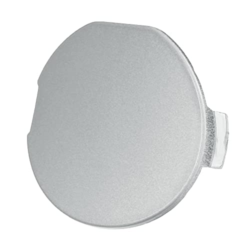 X AUTOHAUX Coche Delantero Parachoques Remolque Gancho Remolque Agujero Ojo Remolque Cubierta Plateado Tono Cover