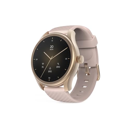 Hama Smartwatch (Farbdisplay 1,38“, Telefonfunktion, Whatsapp, E-Mails etc., Sprachassistent, Wasserschutz IP68, Schlafmonitor, 100 Sportarten + Herzfrequenz, Blutsauerstoff, Kalorien etc.) rosé