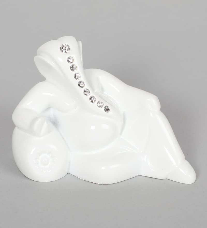 Image of CRAFTAM Ganpati Idol for Car Dashboard | Lord Ganesha Statues Ganesh Beautiful Car Dashboard Idol Figurine Showpiece Sculpture Hindu Good Luck God