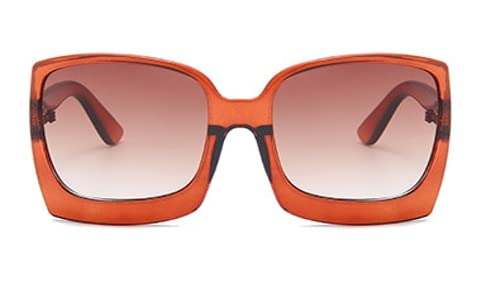 Square Fashion Sunglasses Anti-Glare UV400 Square Fashion Shades Brown