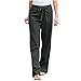 Damen Leinenhose 7/8 Lang Leicht Leinen Hose Freizeithose Bequem Loose Fit Frauen Mode Haremshose Schlupfhose Strandhose Große Größen Elegant Aladinhose Sommerhose Stoffhose
