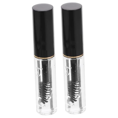 COLLBATH Gel Fijador Transparente para Cejas 2 Unidades 10 G Resistente al Agua Maquillaje Natural Mujeres Uso Diario Cepillo 360 Grados para Peinar y Aportar Volumen