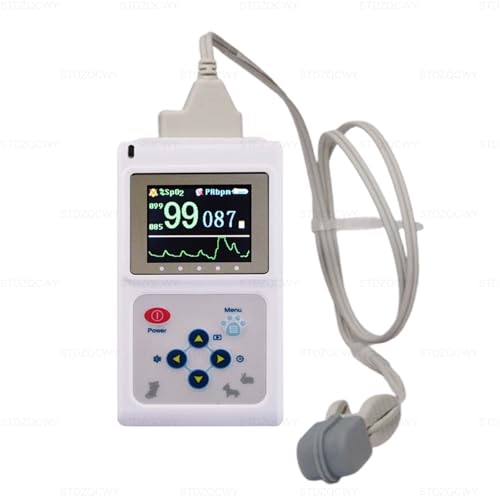 Tensiómetro Veterinario Portátil,pulsioxímetro Veterinario,pantalla LCD De 1,8 Pulgadas,con Reproducción, Transmisión Y Almacenamiento En Tiempo Real,monitor De Frecuencia Cardíaca Para Perros Y Gatos