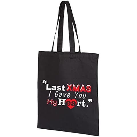 Wham Last Xmas I Gave You My Heart Secret Santa Gift Christmas Xmas Cotton Tote Present Cover