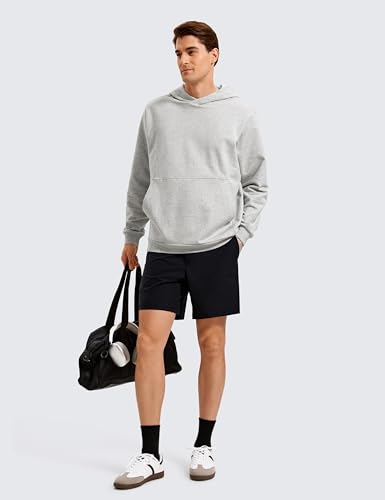 CRZ YOGA Mens Fleece Hoodies Basic Casual Hooded Sweatshirts Long Sleeve Pullover Workout Tops with Pocket4
