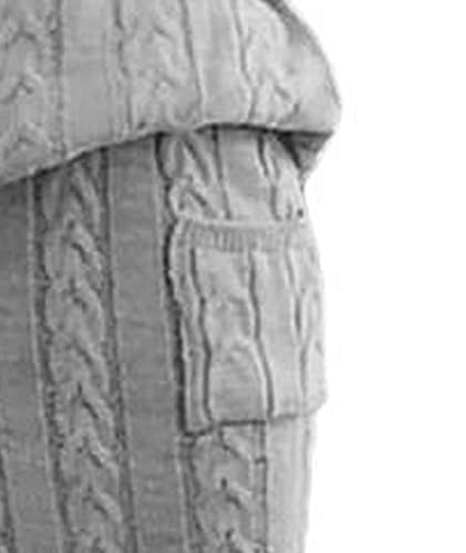 Image of Sexyshine Women's Cable Knit Long Skirt 2 Piece Outfit Chunky Oversized Pullover Sweater Top and Long Pencil Skirt Sets