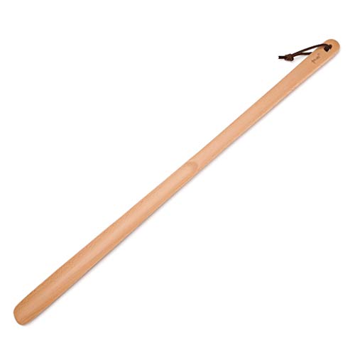 XCC Chausse-Pied en Bois Massif 60 / 75cm et Chausse-Pied créatif en Bois à Long Manche (Color : Wood Color, Size : 75cm)