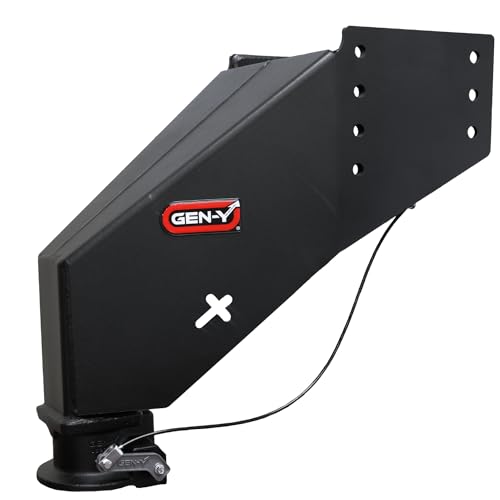 GEN-Y Hitch Fifth Wheel to Gooseneck Static Pin Box with SnapLatch Coupler, 30,000 Towing Capacity, 6,500 Tongue Weight, Fits Rhino Frames