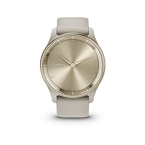 Image of Garmin vivomove Trend, Stylish Hybrid Smartwatch, 40mm, French Gray