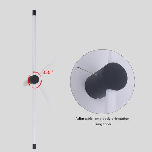 Lampara de pared interior orientable de acrilico con iluminacion LED de 95 cm 5
