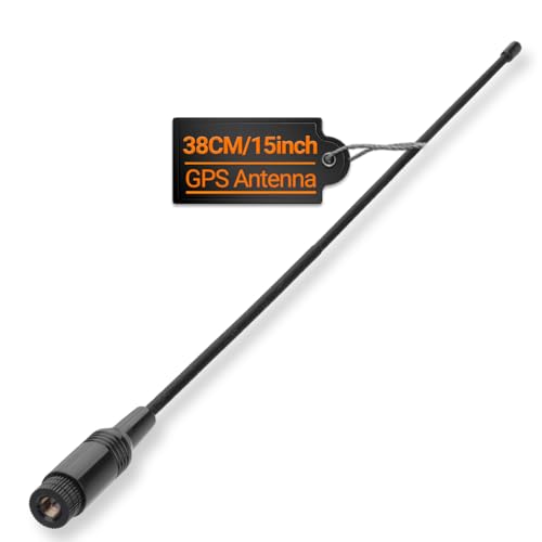 Roniware Extended Long Range Flexible Receiver Antenna SMA-Male 15 inch Whip Antenna for Garmin GPS Astro 220 320 430 Alpha 100 200 200i Black