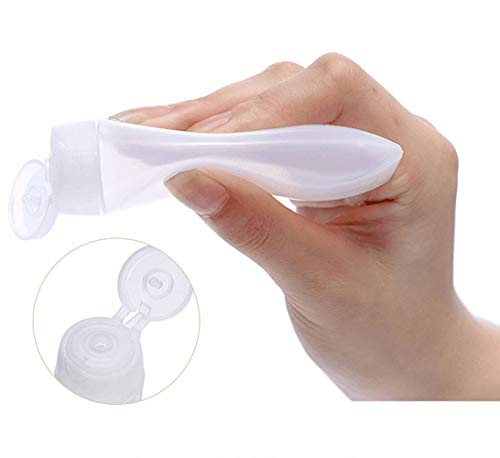 Bekith 12 Pack Travel Size Plastic Squeeze Bottles for Liquids, 30ml/1oz Makeup Toiletry Refillable Cosmetic Containers… - Image 4