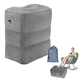 【Facile à transporter】 Le coussin de jambe de relaxation peut être facilement dégonflé et plié dans une petite taille pour le transporter, le compresser et le ranger dans un petit espace lorsqu'il n'est pas utilisé. Absolument parfait pour les longs voyages et le cadeau parfait pour les amis, les collègues, les parents et les personnes âgées.