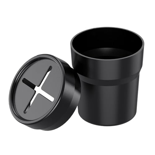 Portabicchiere per pattumiera da auto, portabicchieri per auto, pattumiera con coperchio per ufficio automatico, supporto portatile multiuso per portabicchieri auto, contenitore