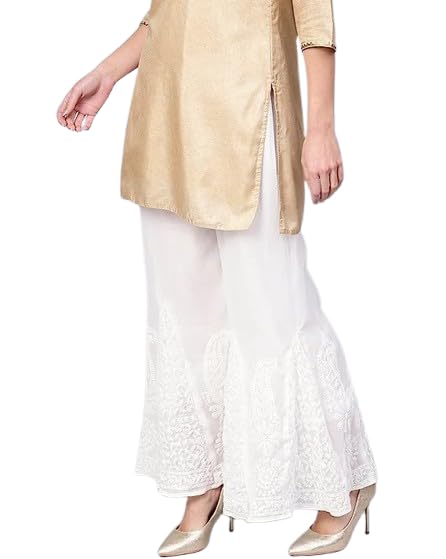 SRI Shyam Chikan New Latest Girl's Wedding Naira Cut Georgette sharara for Sarara Girls Dress-picture-15