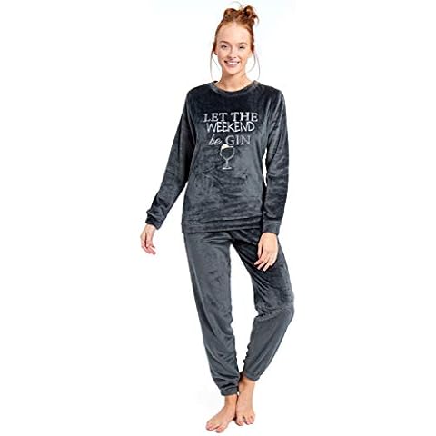 Slumber Hut Ladies Be Gin Fleece Pyjamas Cover