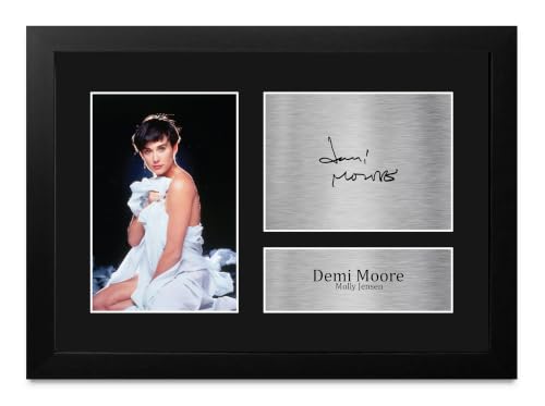 Regalo de Ghost película foto firmada Demi Moore enmarcada A4 para cinéfilos
