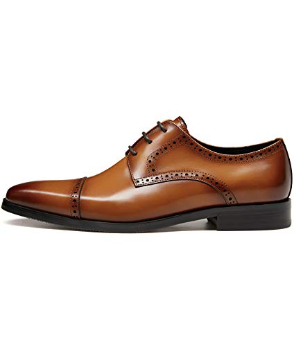 GIFENNSE Men's Dress Shoes Classic Calfskin Leather Wedding Oxford Formal Shoes2