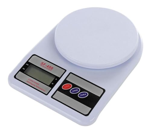 Balança Digital De Cozinha 10kg Controle De Dieta Fitness Capacidade máxima 10 kg Cor Branco