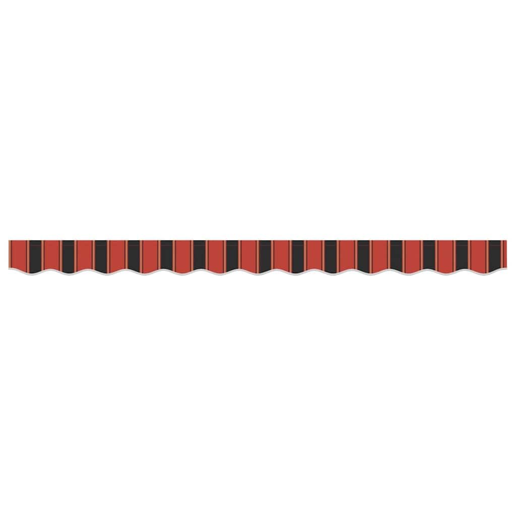Remplacement Lambrequin Store banne en Polyester 3,5 m résistant aux intempéries déperlant Orange Noir Jaune pour pergola Balcon terrasse ombrage extérieur Protection Soleil