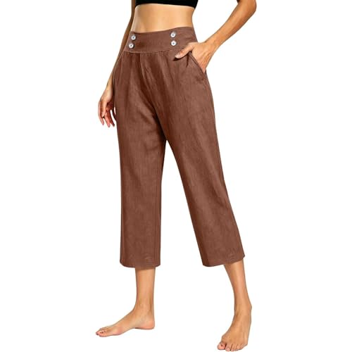 Pantalon d'été pour femme léger et fluide idéal pour le yoga et les loisirs