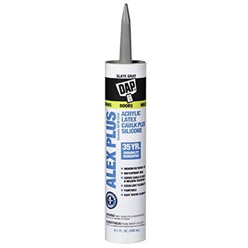 DAP 18118 11 Oz Slate Gray Alex Plus Acrylic Latex Caulk W/Silicone