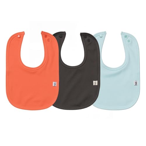 Leya & Lior Instant Absorbent Soft Baby Bibs - Unisex Boys and Girls for Drooling and Teething 3 Pack (Glacier)