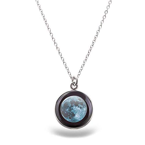 Your Moon Phase LUNA NECKLACE | Stainless Steel Charm / 18" Chain
