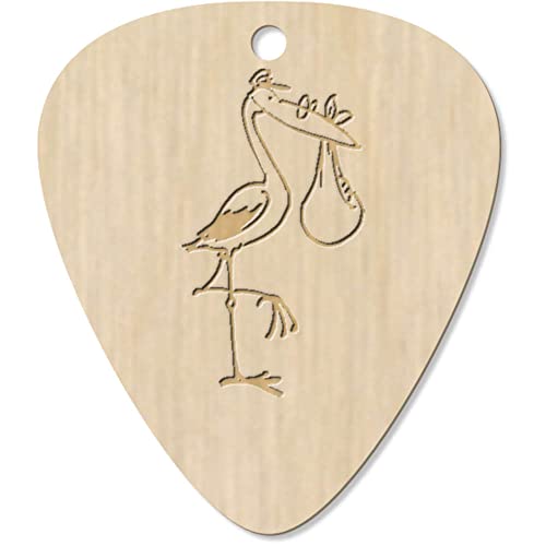 Azeeda 7 x ‘Cigogne Porter Bébé’ médiator/pic de Guitare (GP00027011) - Les Beatles, Paul McCartney, John Lennon, RIngo Starr, George Harrison Azeeda 7 x 'Cigogne Porter Bébé' médiator/pic de Guitare (GP00027011)