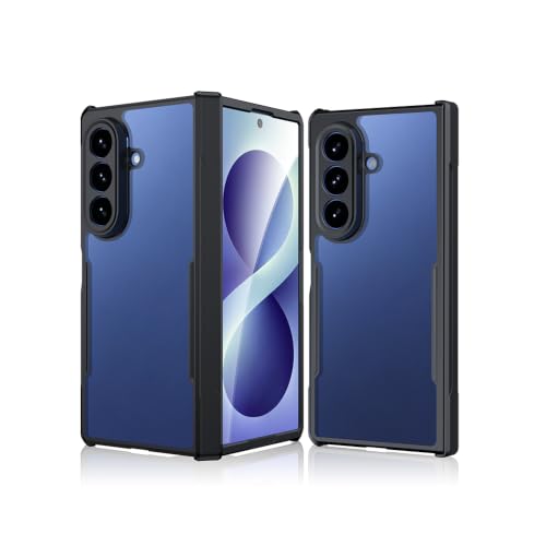 Image of PRITO Compatible for Samsung Galaxy Z Fold 8 Ultra Case - Clear Beatle Slim Phone Case with Hard Pc Back, Soft TPU Edges, Hinge, Non-Yellowing, Shockproof Protective Cover for Z Fold 8 Ultra