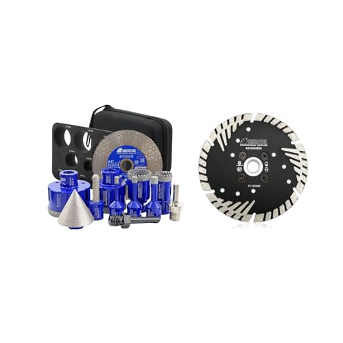 Kit de brocas diamantadas para azulejos y mármol miniatura 1