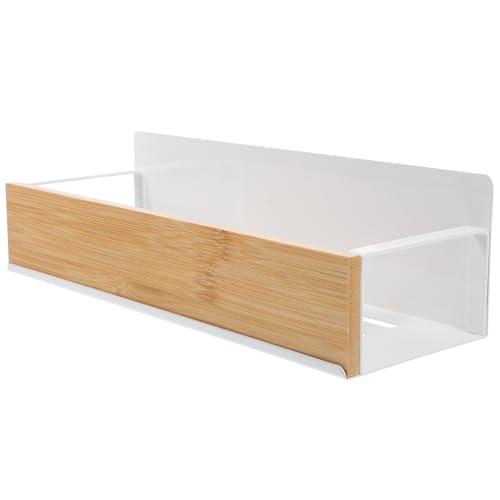 BRIGHTFUFU Organizador Magnético Acero al Carbono y Madera para Especias Capacidad de Carga Fuerte y Ventilado para Refrigerador Hueco para Cocina