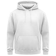 320 GSM quality durable pullover hoodie sizes XS (36/37"), S(38"), M(40"), L(42"), XL(44"), XXL (46") Durable plain White hoodie Breathable PLAIN pullover hoodie comfortable to wear Nice fitting ideal for casual wear mens or ladies hooded sweatshirt