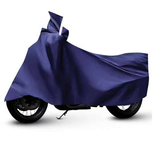 Image of Sulfar 100% Waterproof Tie Bond Universal Bike Cover UV Protection & Dustproof Bike Body Cover for Royal Enfield Bullet Bike (Blue)