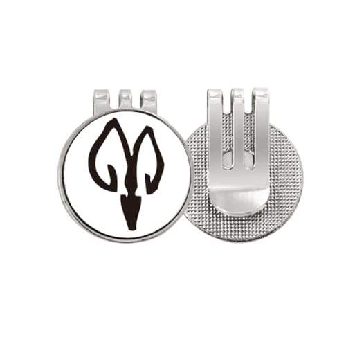 Marqueur de golf magnétique émail robuste motif zodiaque chinois mouton avec clip