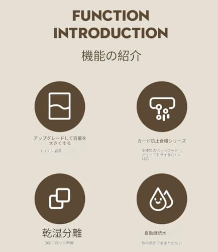 ANSENCURIA ペット用給餌・給水一体型 給餌器 給水器 の商品画像 5