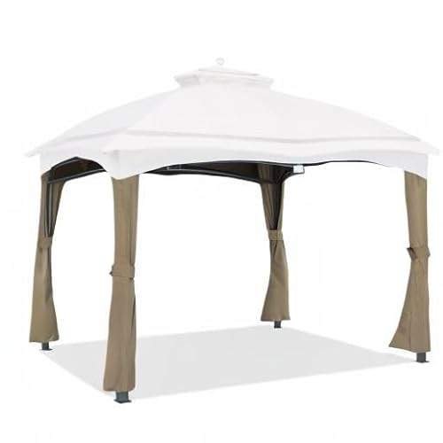 ABCCANOPY Replacement Corner Curtains for Lowe's Allen Roth 10X12 Gazebo #GF-12S004B-1 (Khaki) - Image 6
